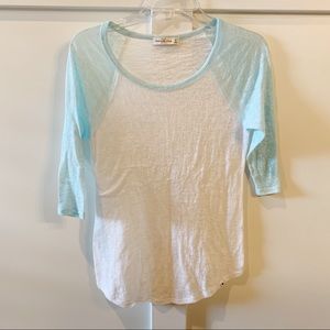 Abercrombie & Fitch |Baseball Burnout Tee Medium M